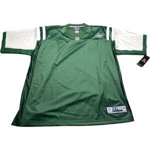 New York Jets Jersey NFL Pro‎ Line 2XL Mens Green Short Sleeve Adult NWT Shirt